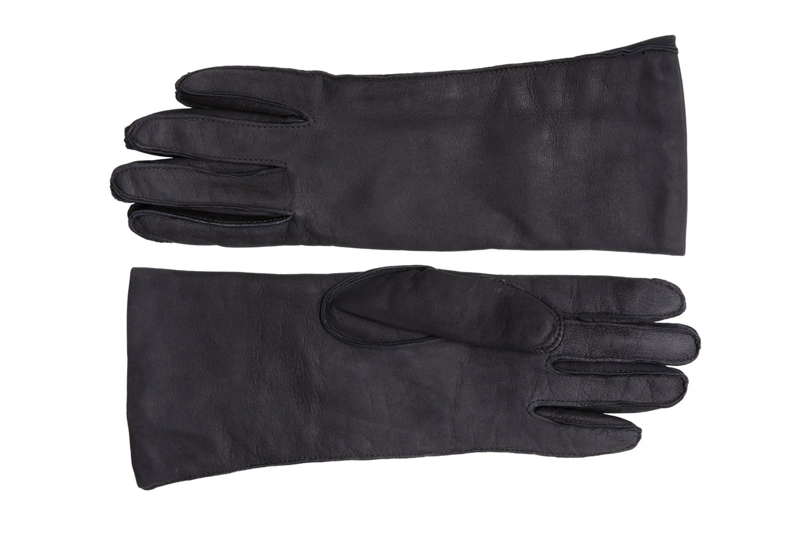 Raw Seam Classic Gloves in Distressed Charcoal