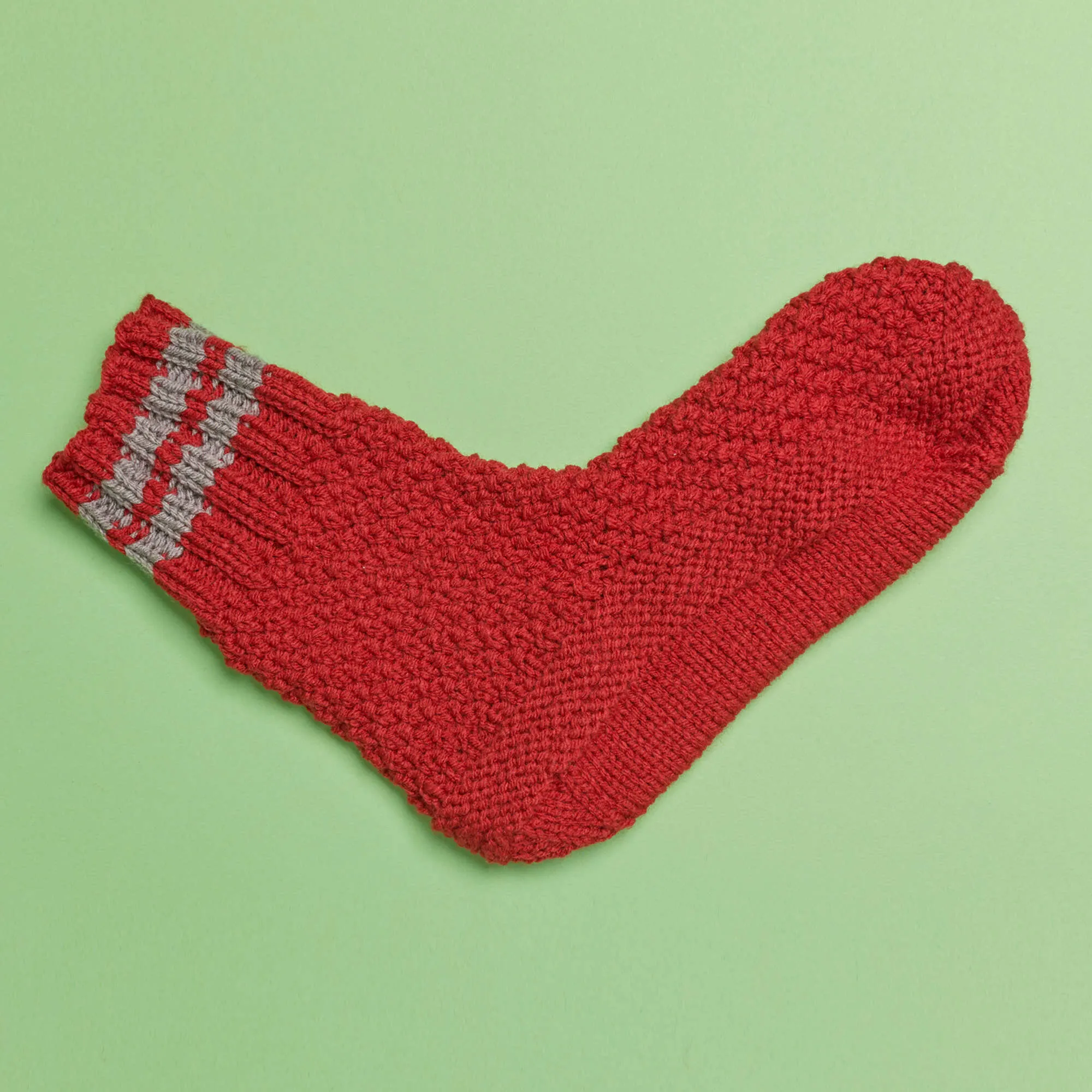 Red Heart Get Comfy Knit Slipper Socks