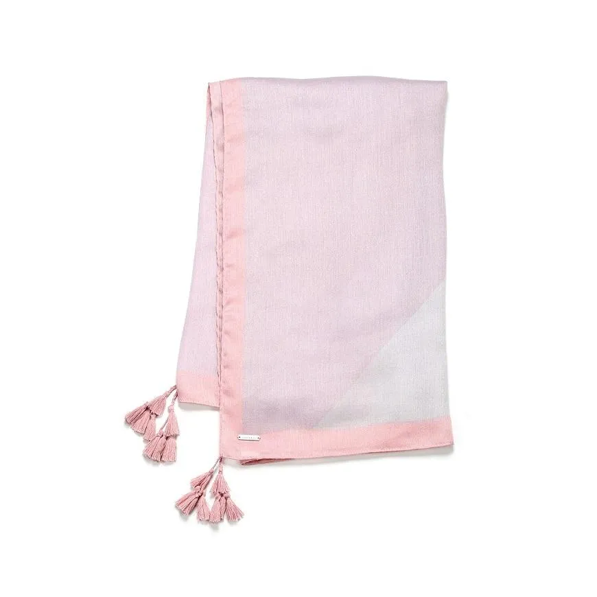 Soia and Kyo Cedine Printed Lightweight Scarf- Rose