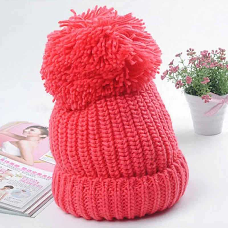 Spring Beret female beanie women hats Skull Chunky Baggy Knitting Cap Warm Beanies Crochet Ski Hat skullies Christmas gift