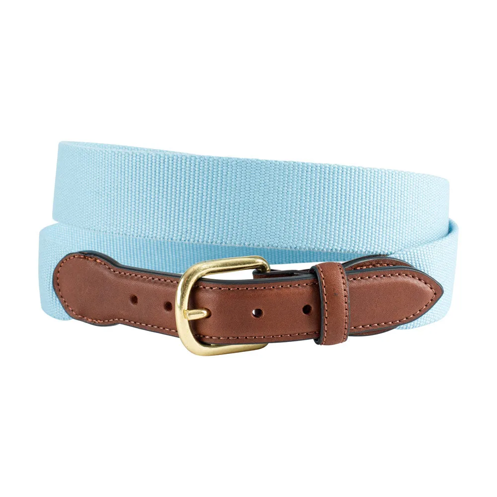 Textured Light Blue Belgian Surcingle Children's Belt