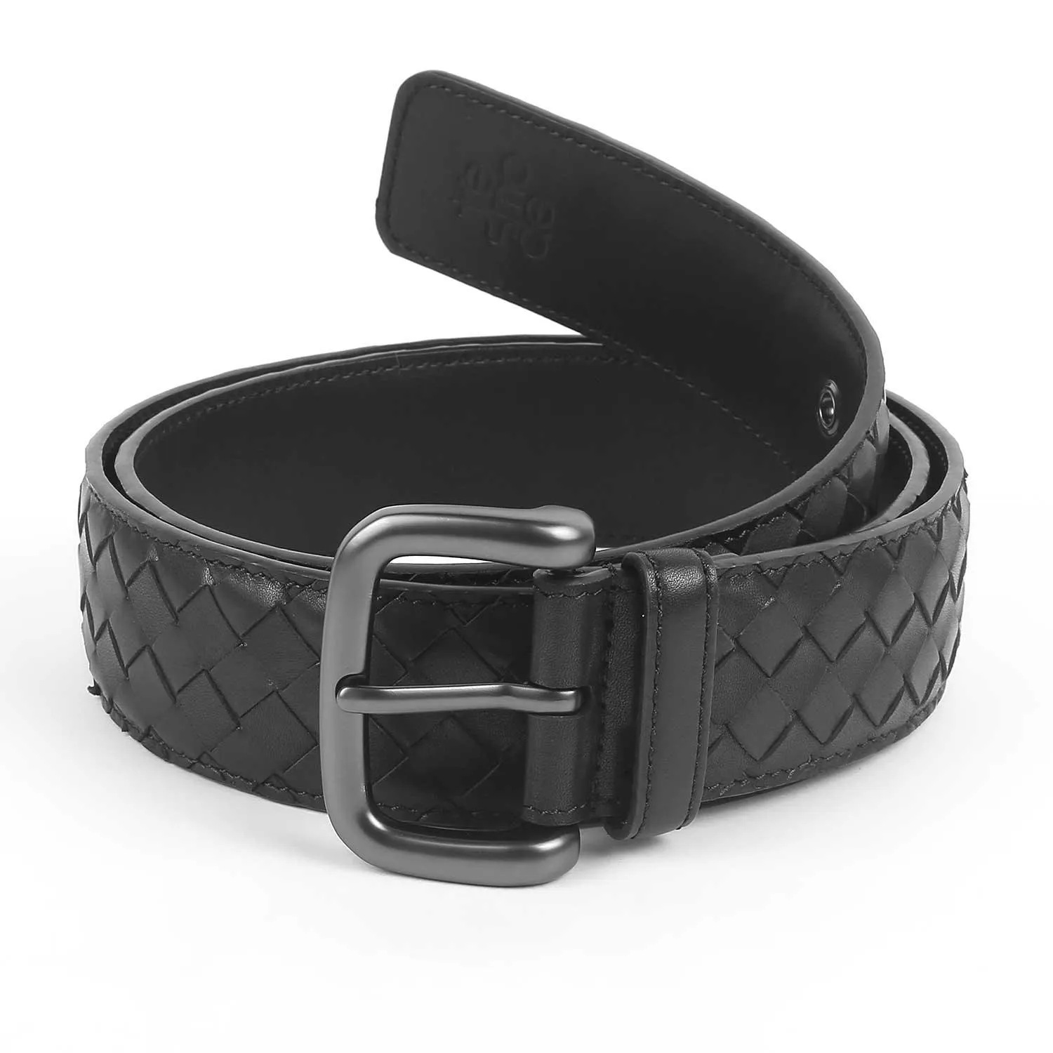 Tresmode Newton Black Men's Leather Belt