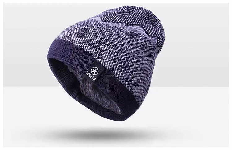 Warm Fashion Winter Hat For Men  - Black,Brown,Gray,Navy,Red