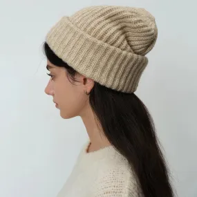 Winter Warm Wool Blend Solid Candy Color Knitted Hat Women