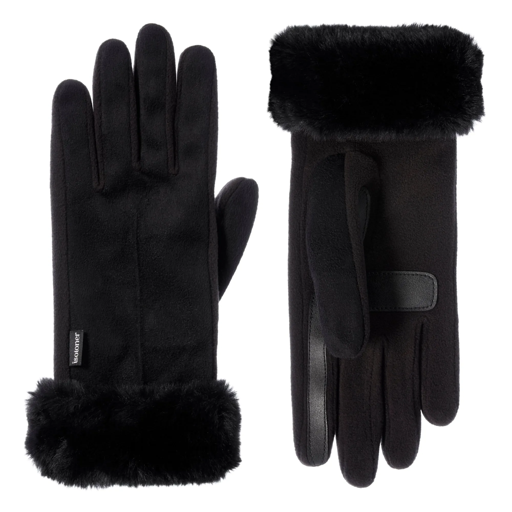 Women's Microsuede Mya Gloves with Faux Fur Cuff and smartDRI®