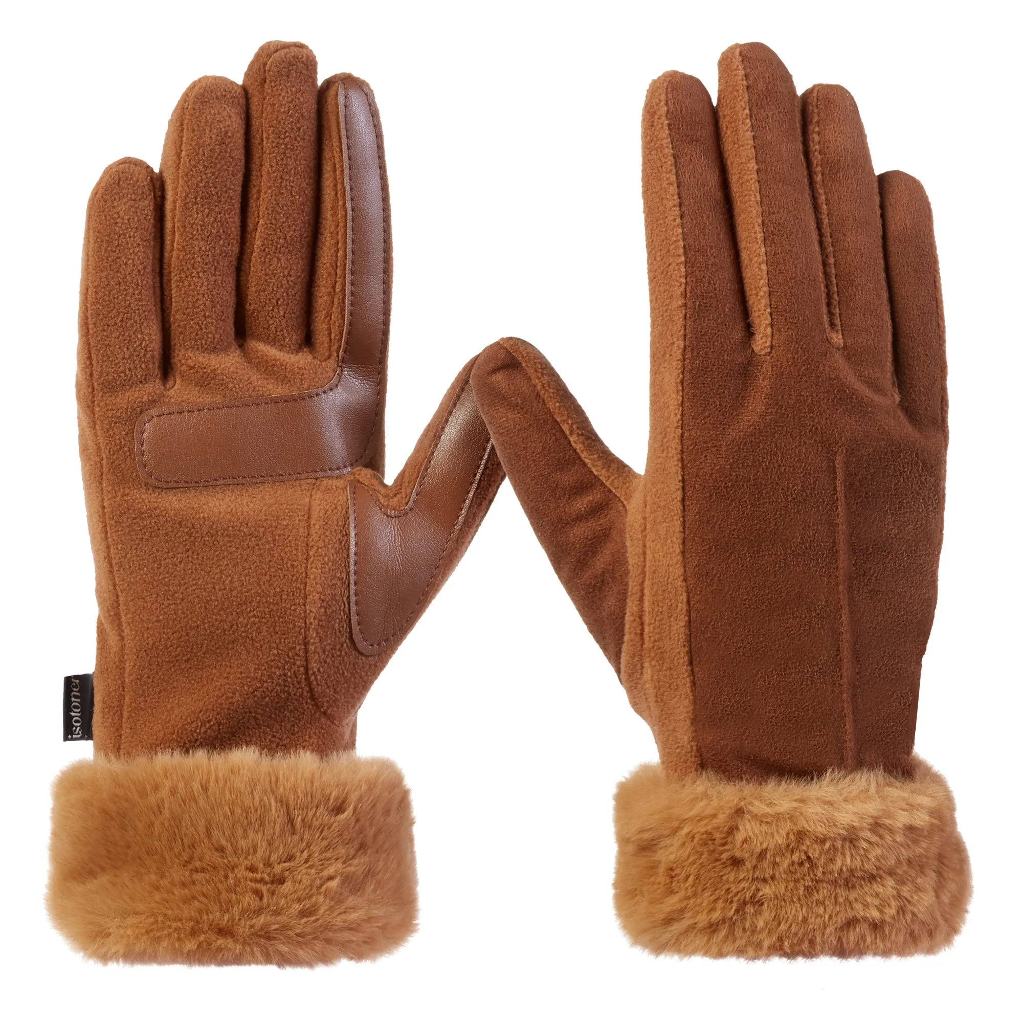 Women's Microsuede Mya Gloves with Faux Fur Cuff and smartDRI®