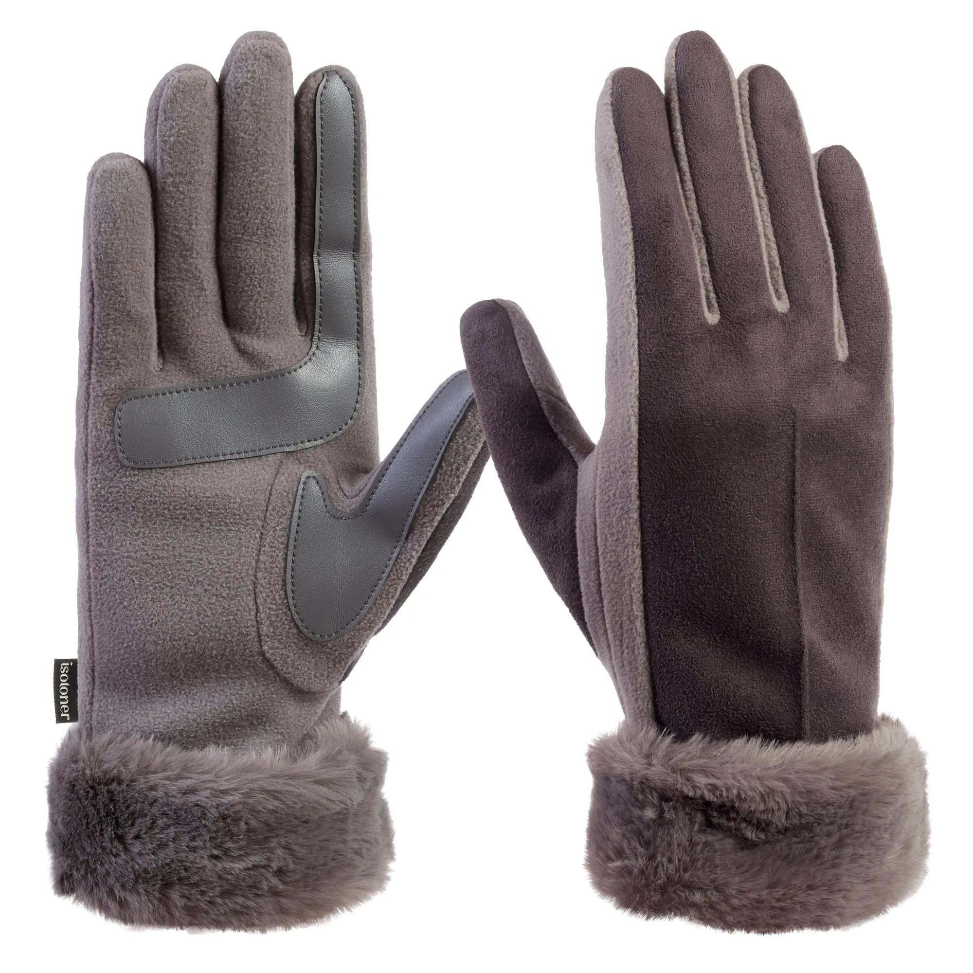 Women's Microsuede Mya Gloves with Faux Fur Cuff and smartDRI®