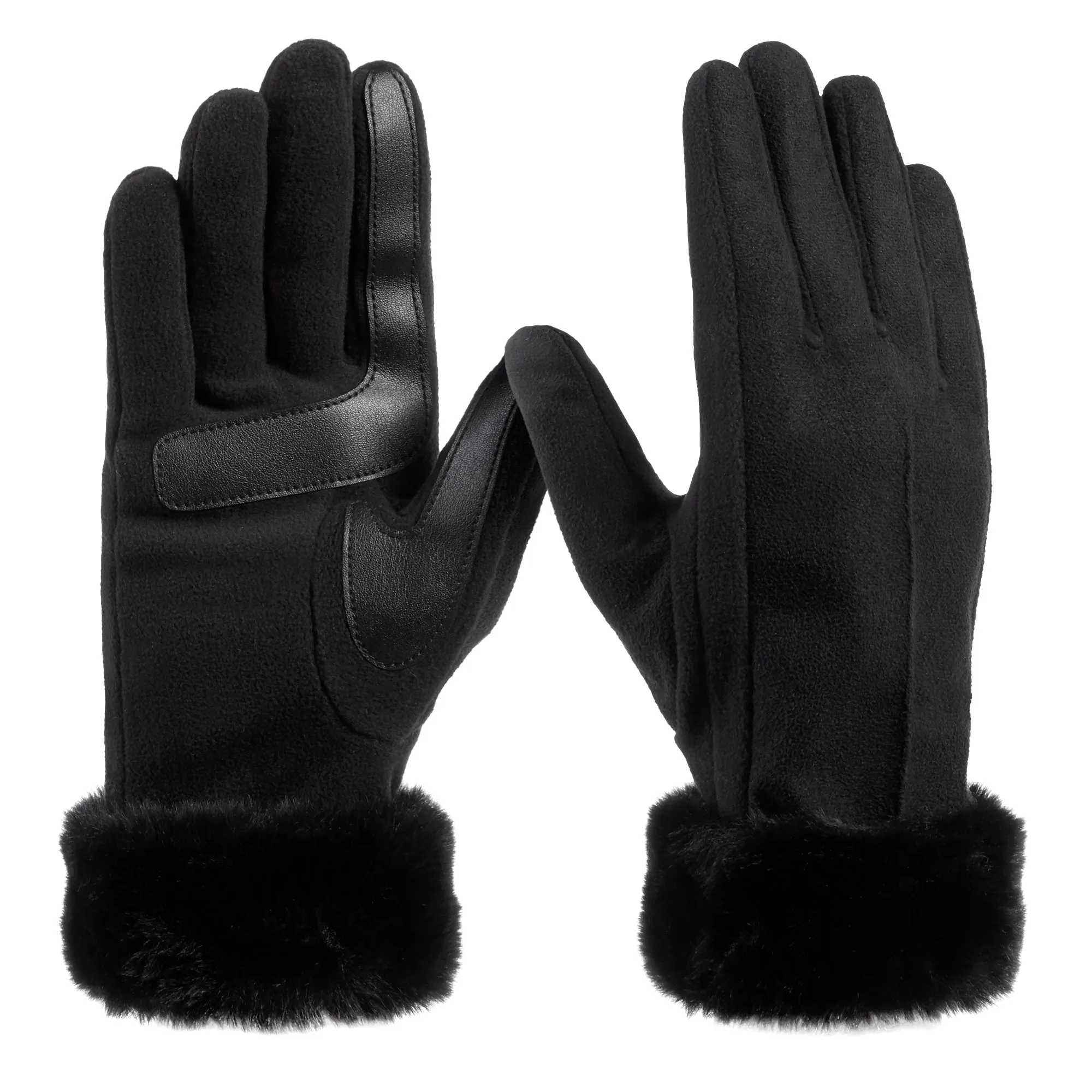 Women's Microsuede Mya Gloves with Faux Fur Cuff and smartDRI®