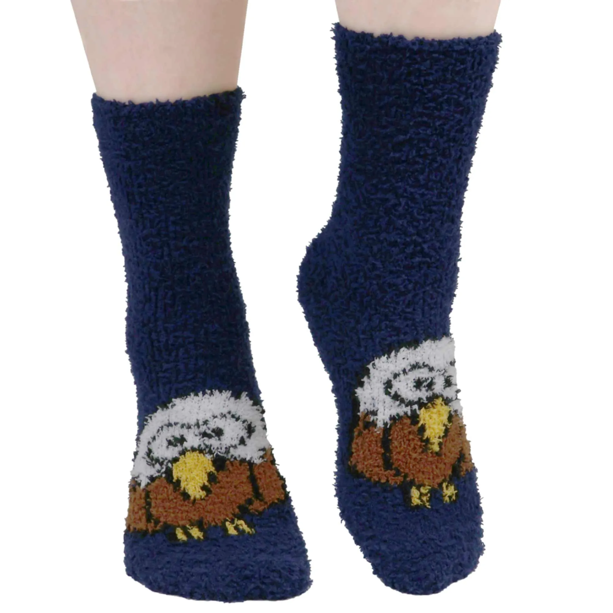 Women's Super Soft Cute Fuzzy Cozy Warm Animal Cabin Crew Socks