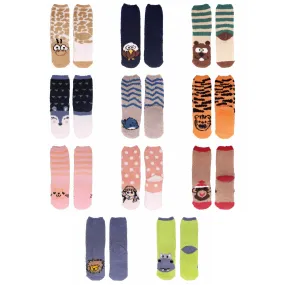 Women's Super Soft Cute Fuzzy Cozy Warm Animal Cabin Crew Socks